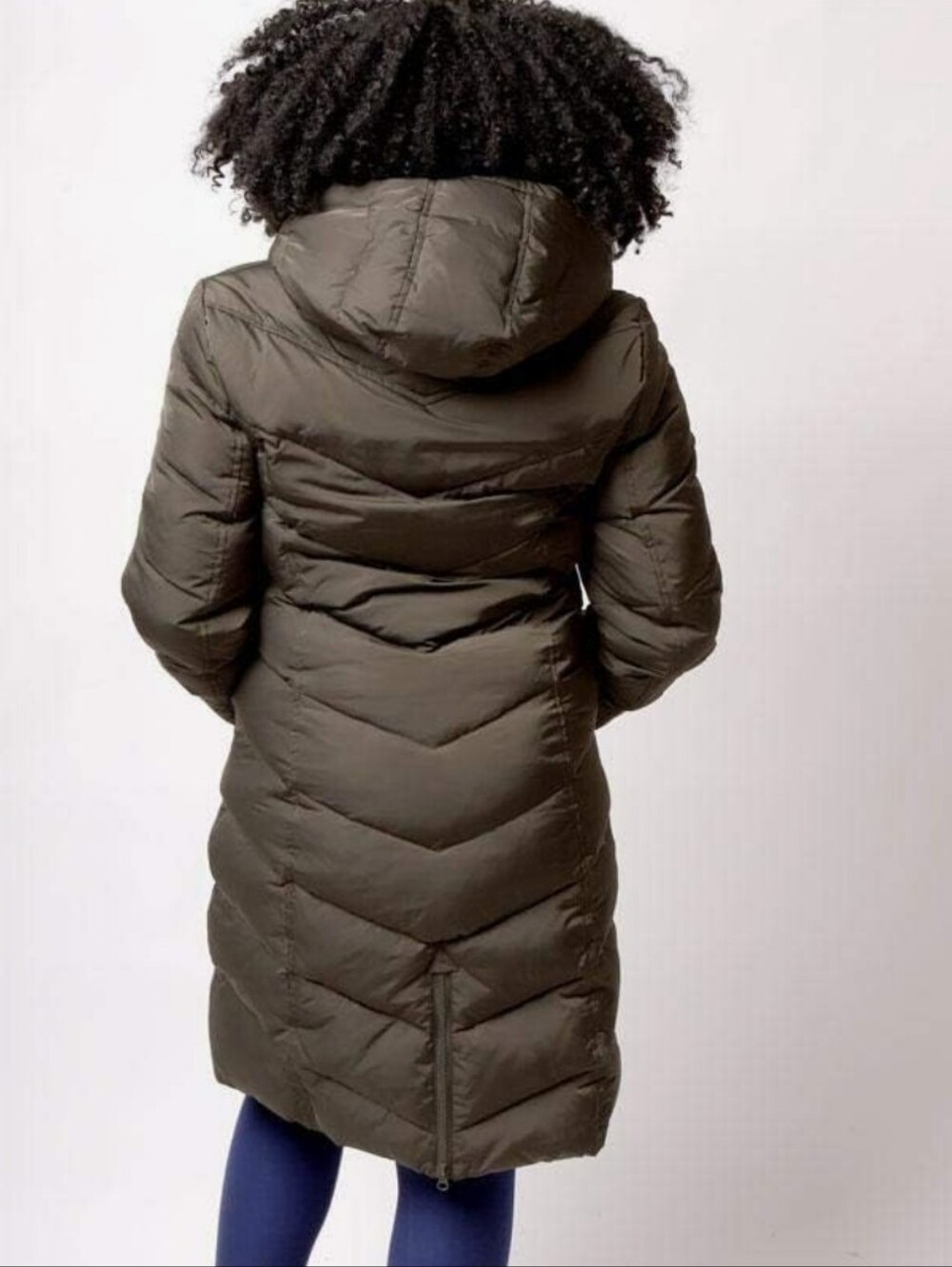 Brooklyn Industries Olive Long Down Puffer Coat